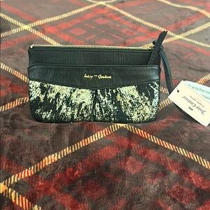 Juicy Couture Black and Gold Clutch